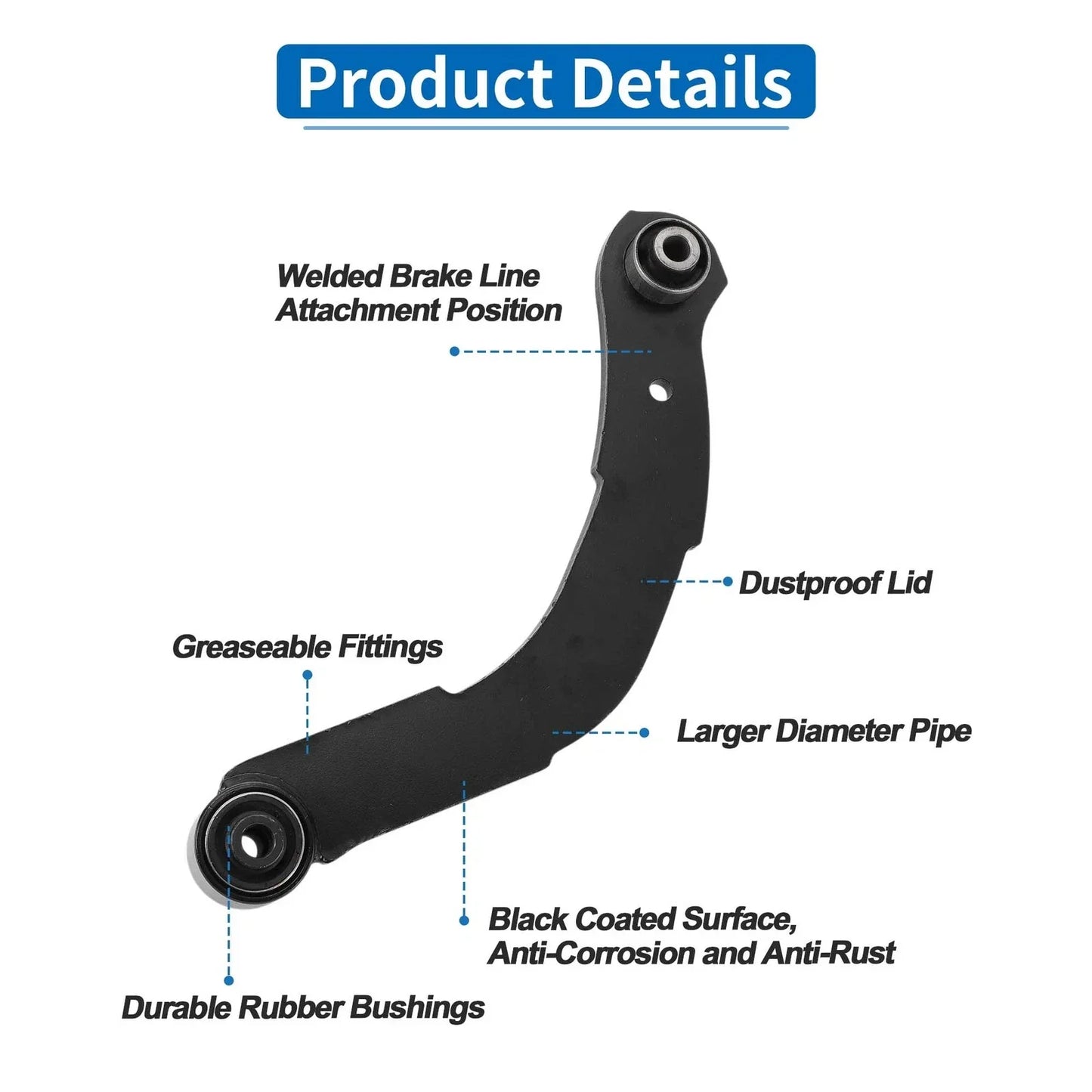 2 x Front Upper Control Arms with Ball Joints for Dodge Durango (2016-2022)