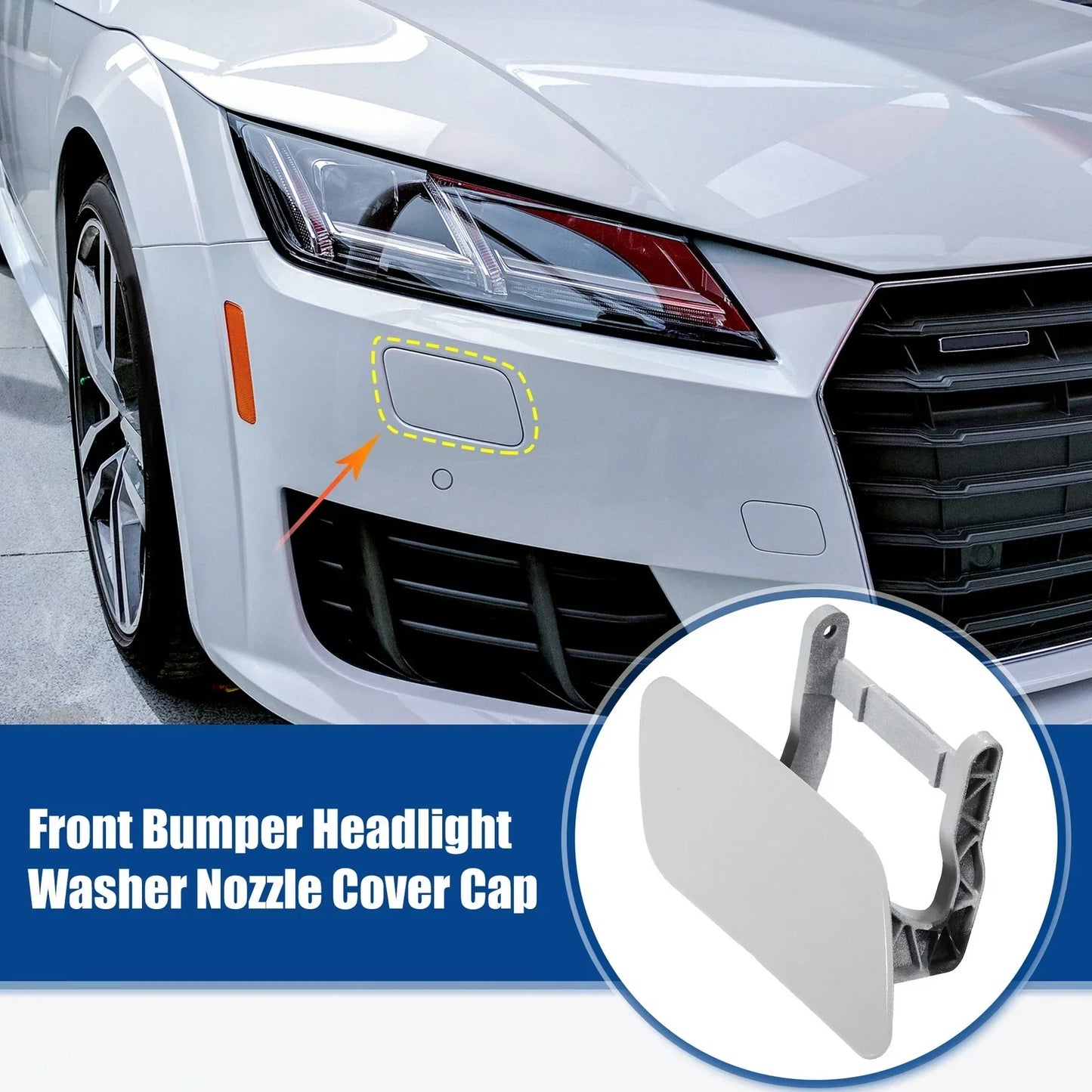 Front Right Side Bumper Headlight Washer Cover for Mercedes ML (2000-2005)