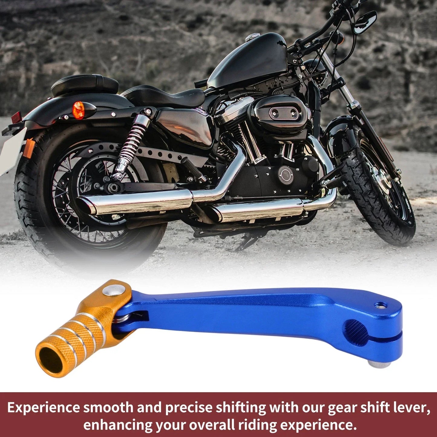 Shifter Lever for Honda CRF150F 2003-2017 - Blue Gold Silver Tone