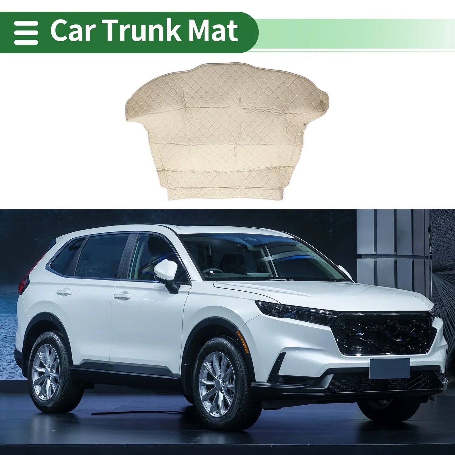 Heightened Edge Cargo Liner Rear Trunk Mat for Honda CR-V (2007-2011) Beige