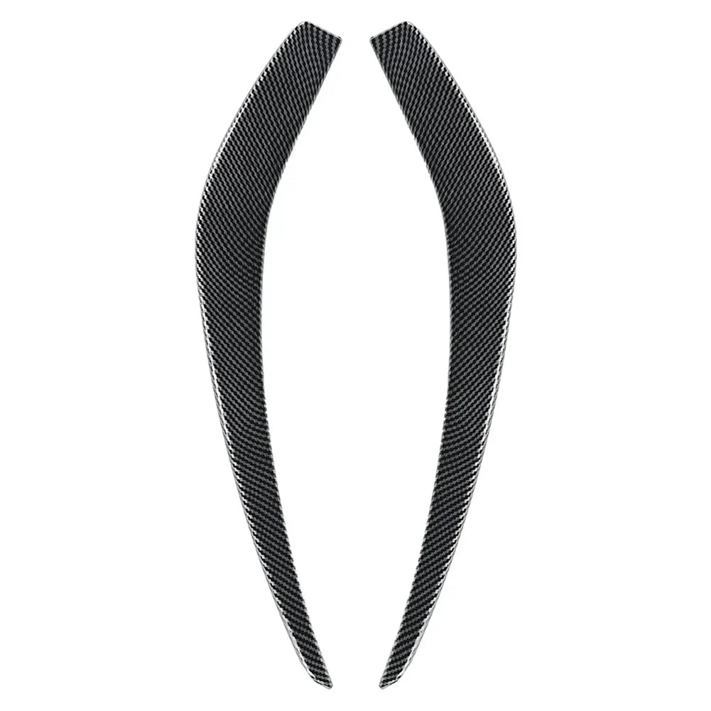 Carbon Fiber Black Front Bumper Side Air Vent Trims for Benz A Class (13-15)