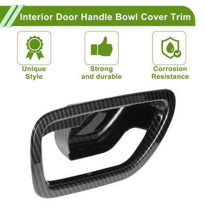 Interior Door Handle Bowl Cover Trim for Honda HR-V (2023-2025) Carbon Fiber