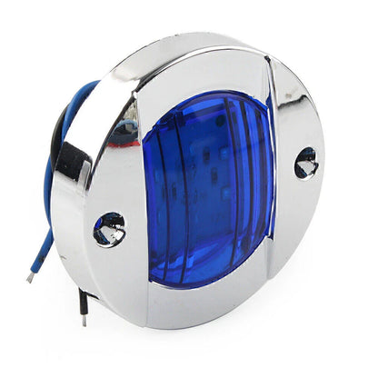 12V LED Blue Side Marker Lights for Truck Trailer RV Boat