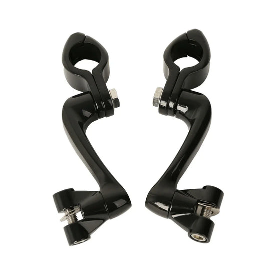 Adjustable 1.25" Highway Foot Peg Mounts for Harley Engine Guards