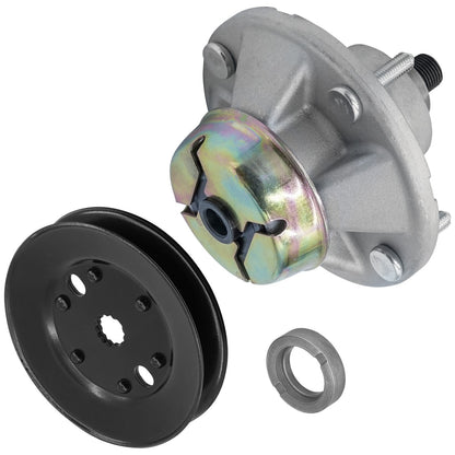 Caltric Deck Spindle Assembly with Pulley for John Deere X534 (2010–2018)