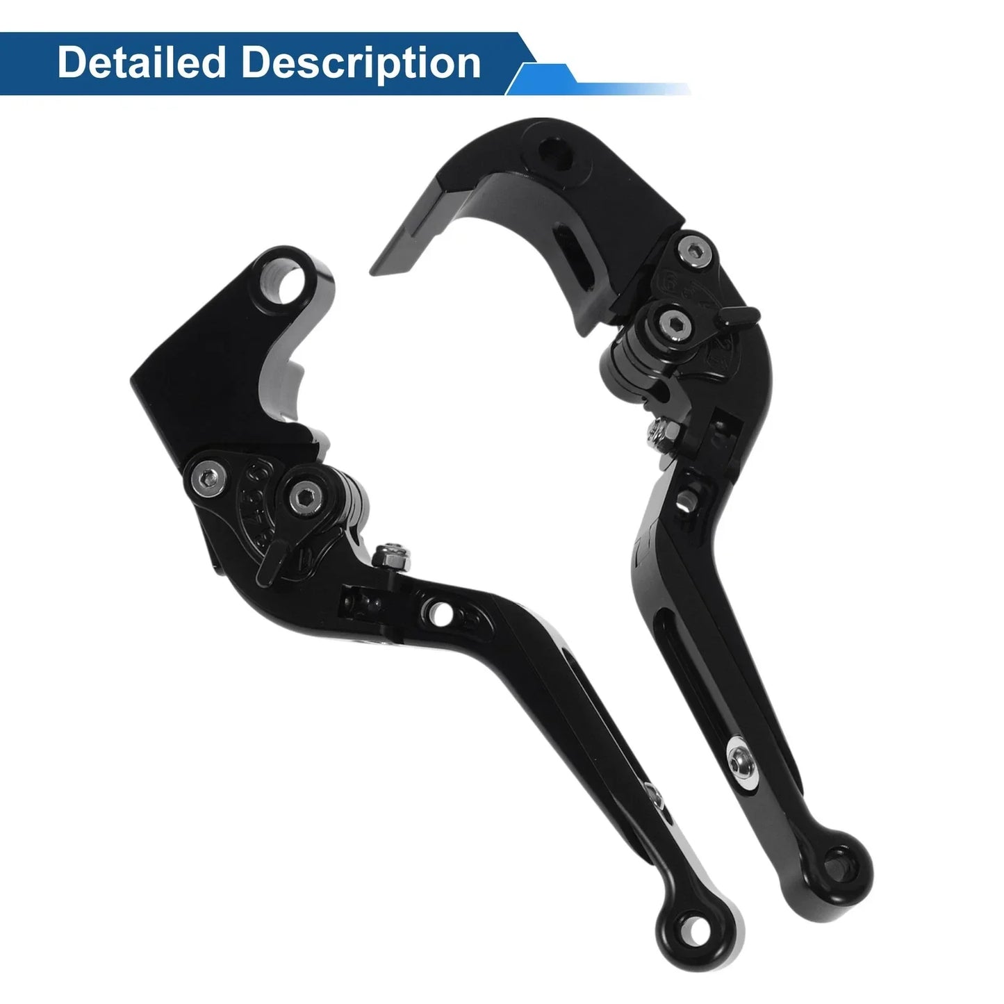 Adjustable Brake Clutch Levers for Honda CBR600RR (2007-2016) - Solid Black
