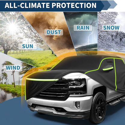 Waterproof Car Cover for Chevrolet Silverado Crew Cab 6.6ft Short Bed (2000-2018)
