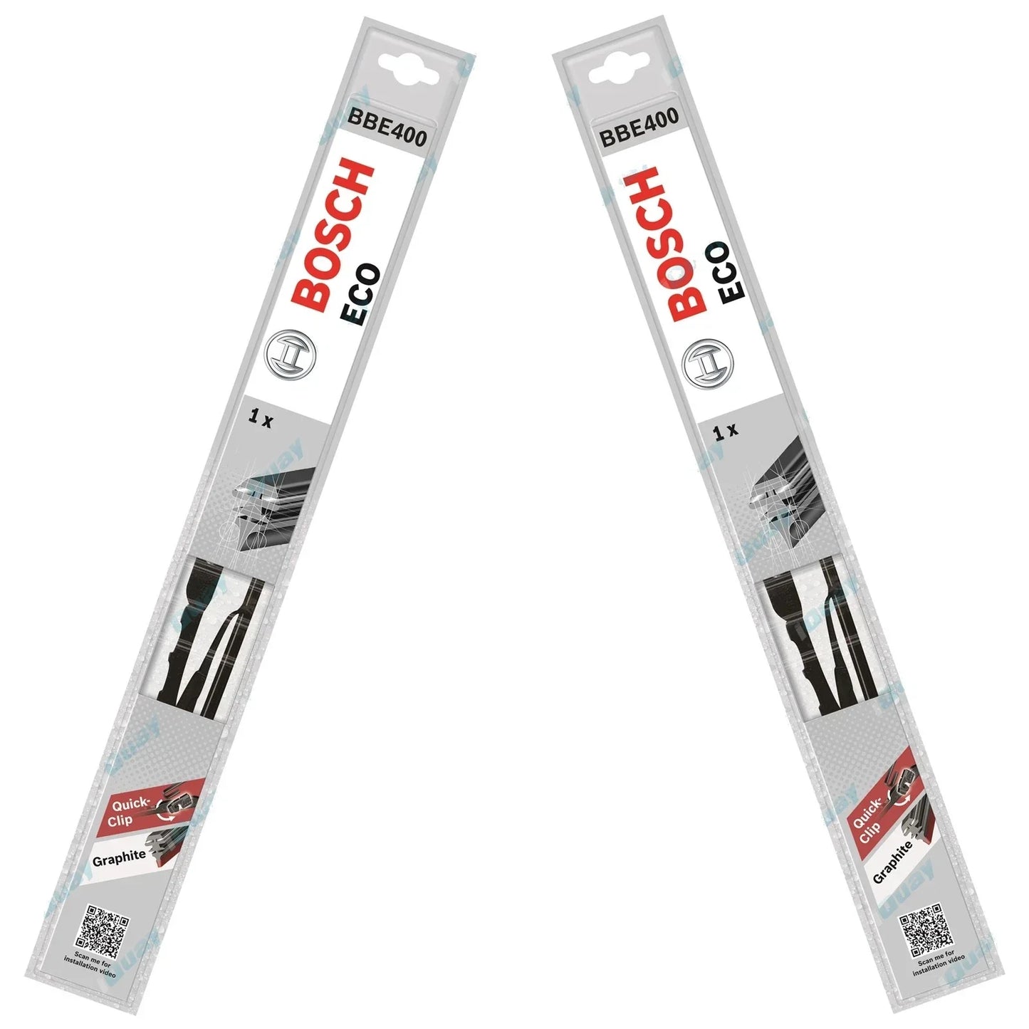 Front Pair Bosch Eco Wiper Blades Set for Nissan Pulsar N10 4cyl 1980~1985