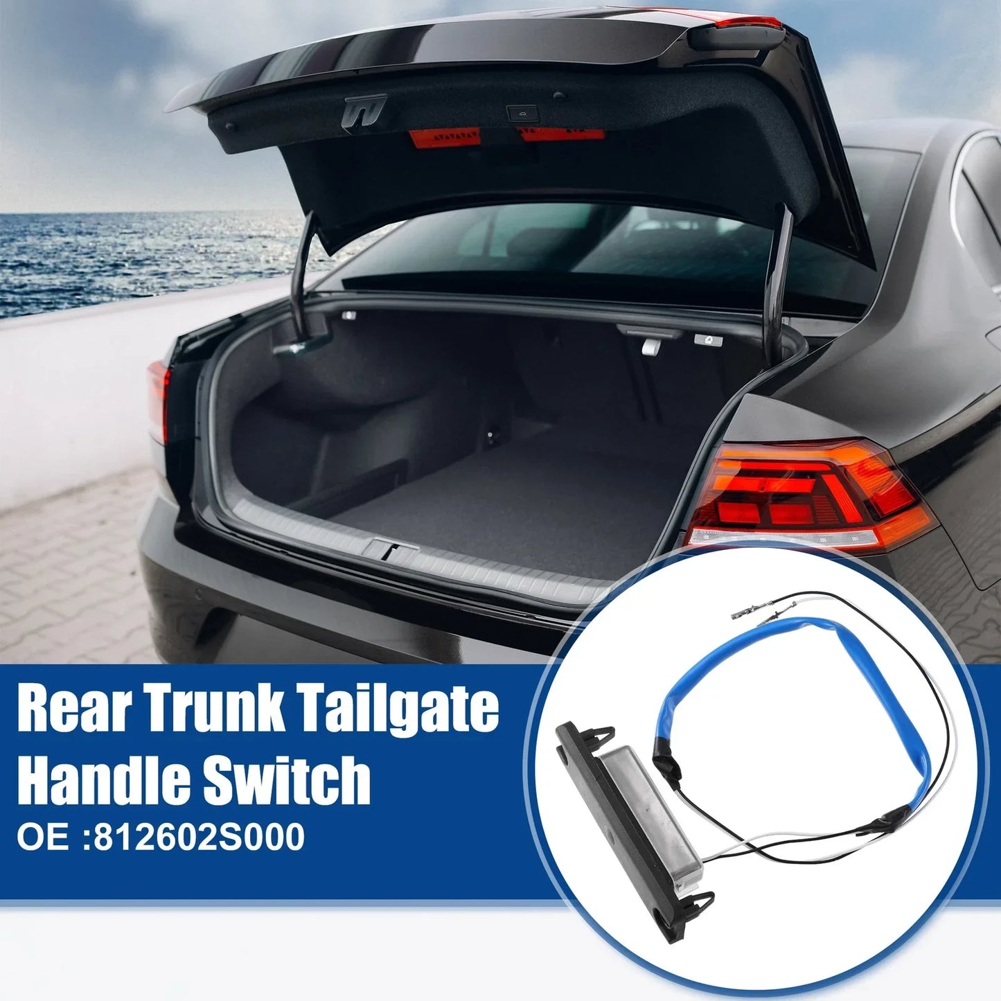 Rear Trunk Tailgate Lock Release Handle Switch for Hyundai Tucson (2010-2015)