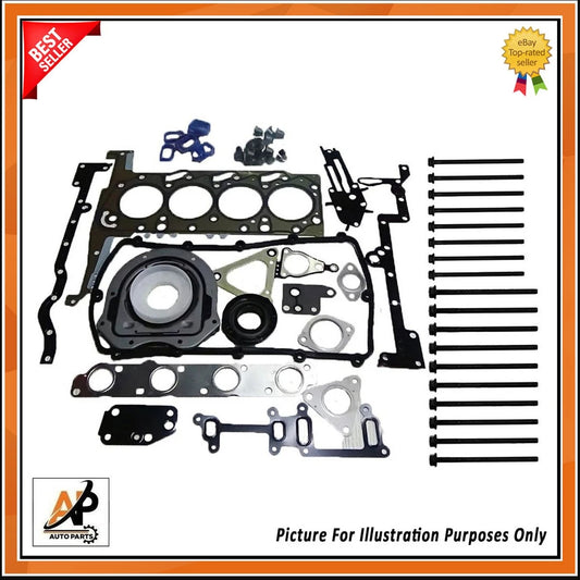 Full Engine Gasket Set Replacement with Head Bolts for Ford Transit Ranger 2.2 TDCI (2006–2016)