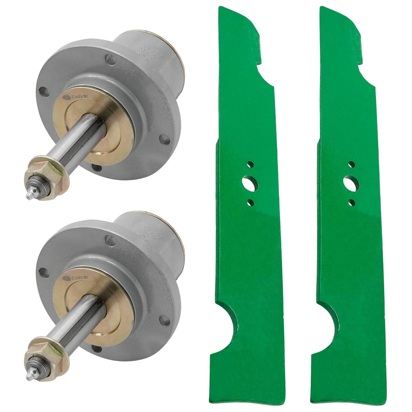Caltric Spindles with Blades for Simplicity Pacer Series (32 Inch) (2013–2019)