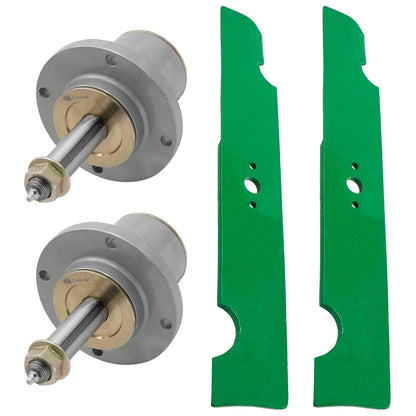 Caltric Spindles with Blades for Simplicity Pacer Series (32 Inch) (2013–2019)