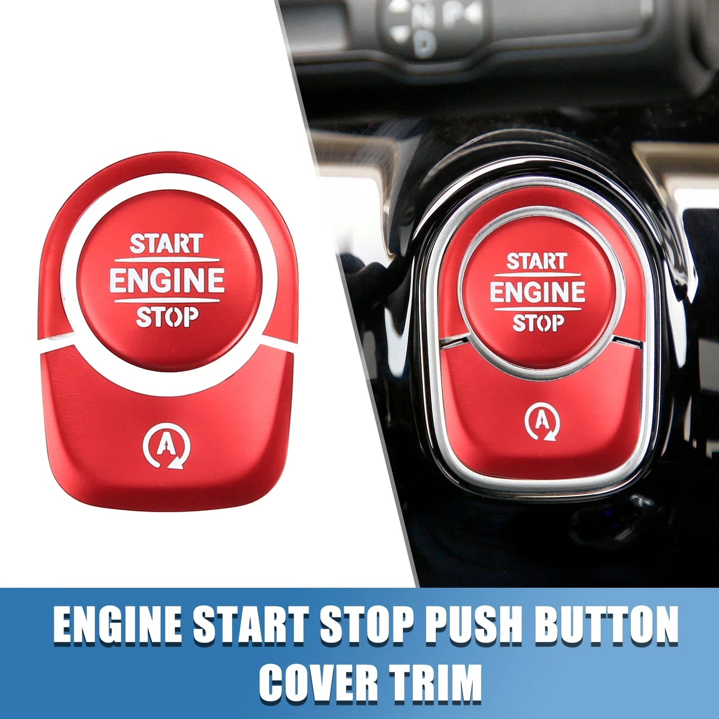 Engine Start Stop Button Cover Trim Sticker Kit for Mercedes Benz A-Class (2013-2023)