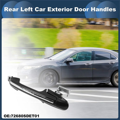 Rear Left Exterior Door Handle for Honda Accord (2003-2007) Silver Tone