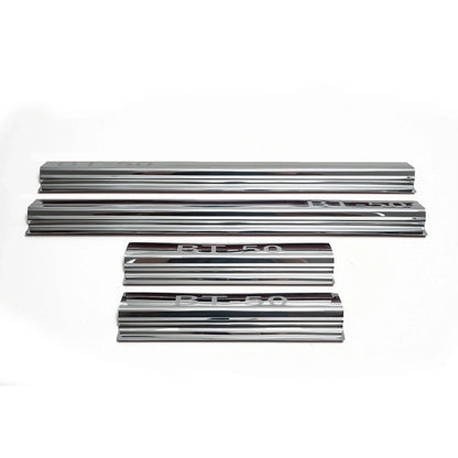 Stainless Chrome Door Sill Scuff Plates for Mazda BT-50 (2021-2025)