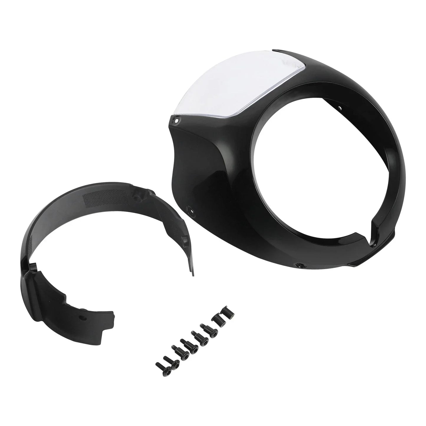 Vivid Black Headlight Fairing & Windshield for Honda Rebel CMX1100 (2021-2025)