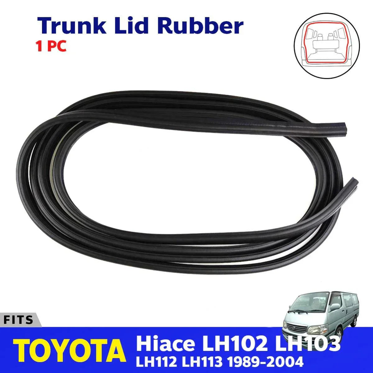 Trunk Lid Rubber Seal Back Door Fits Toyota Hiace LH102 LH112 LH113 Van 1989-04