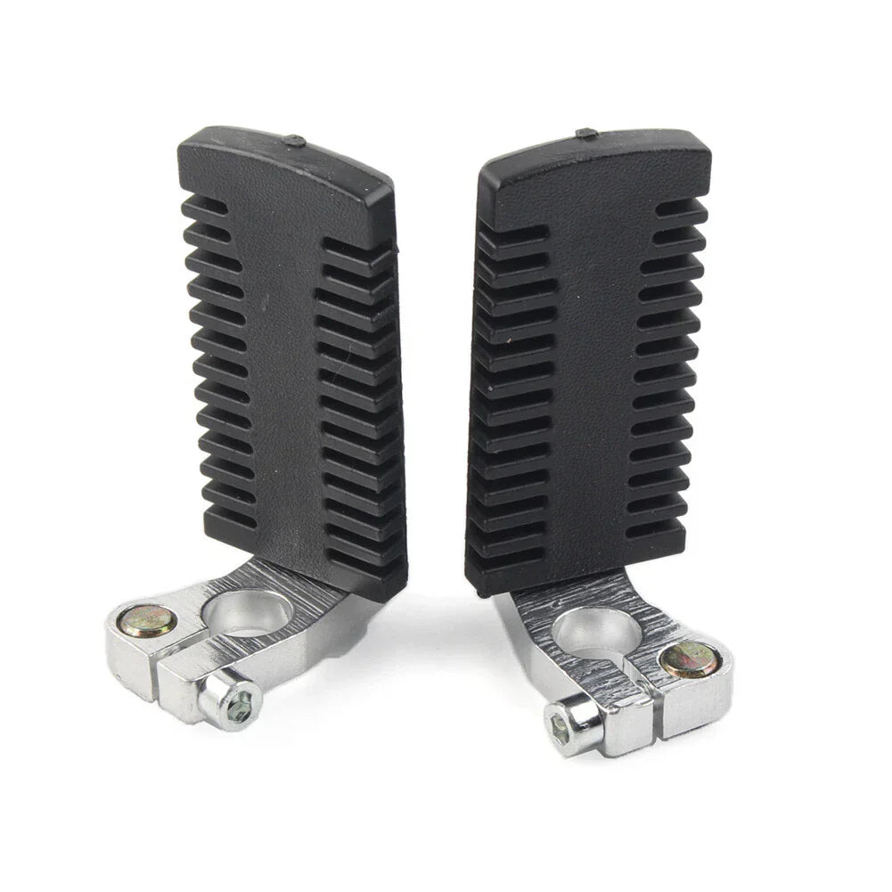 Foot Pegs Rest Pedals w/ Clamps for 43cc 47cc 49cc Pocket Dirt Bike Mini Scooter