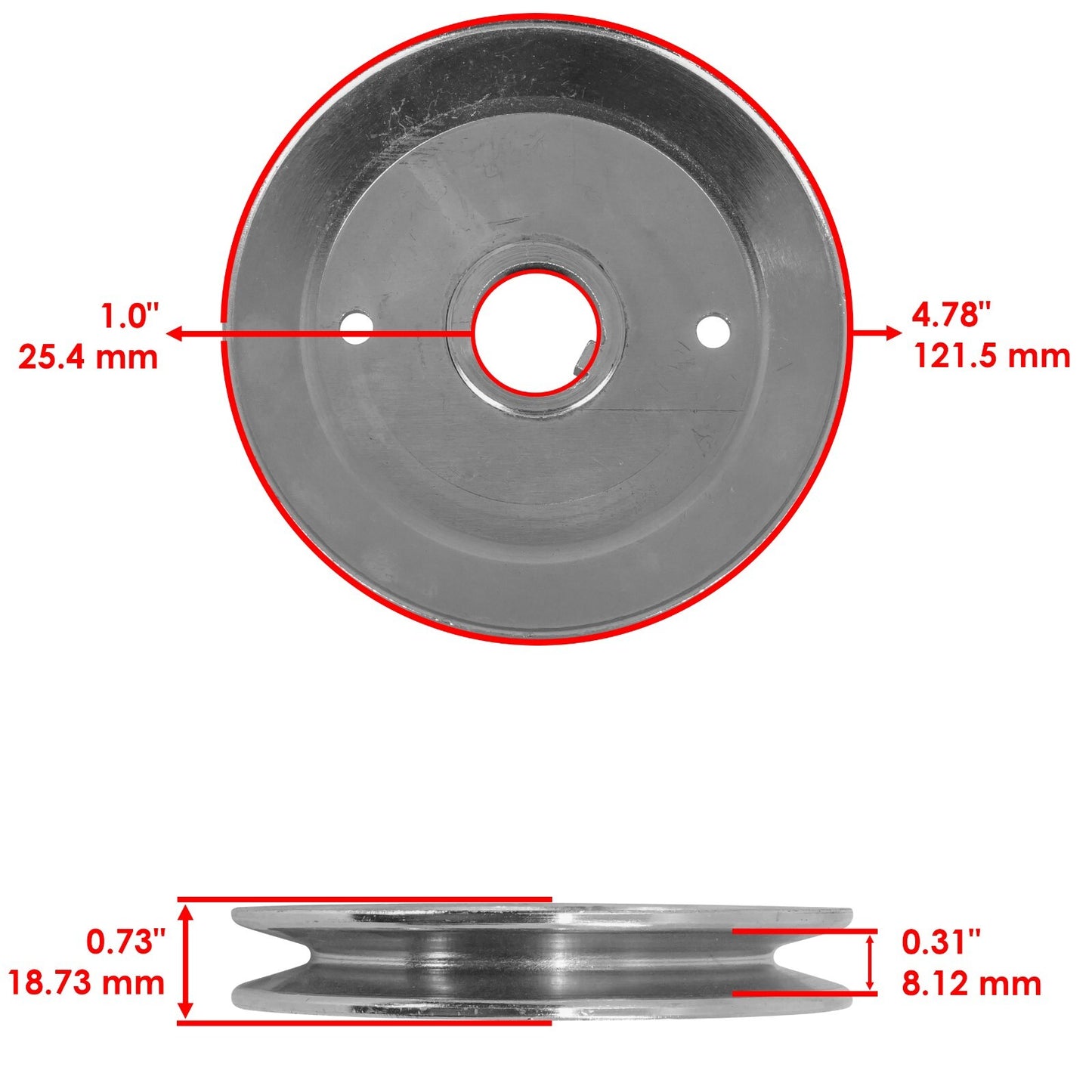 Deck Spindle Pulley Replacement for Ariens Gravely 34 Inch (2000–2024)