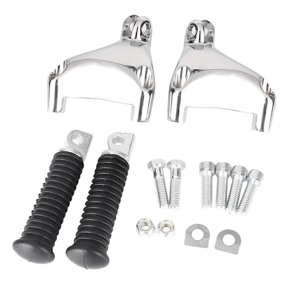 Passenger Foot Pegs Mounting Kit for Harley Sportster XL 883 1200 (14-15)
