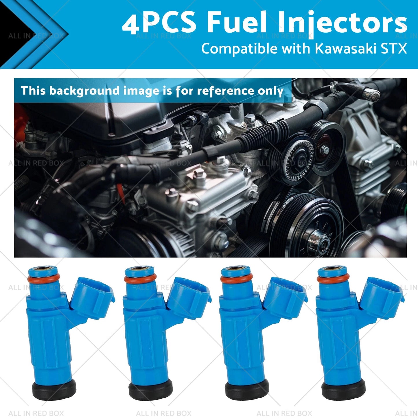 4 x Fuel Injectors for Kawasaki STX 12F, STX 15F (2003-2016)