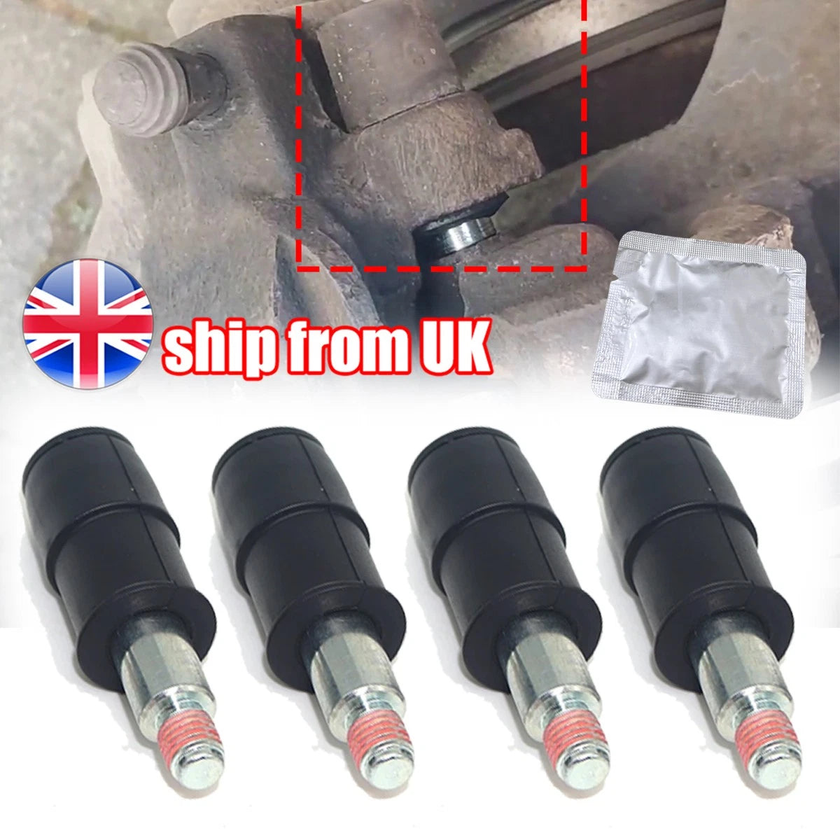 Front Brake Caliper Slider Guide Pins Bolt Kit for Saab 9-3 (1998–2015)