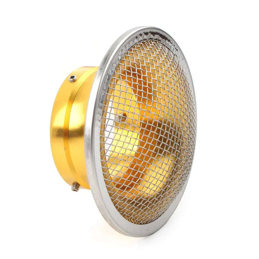 Air Filter Cup with Strainer for Universal 32mm/34mm Motorcycle Carburetor Gold