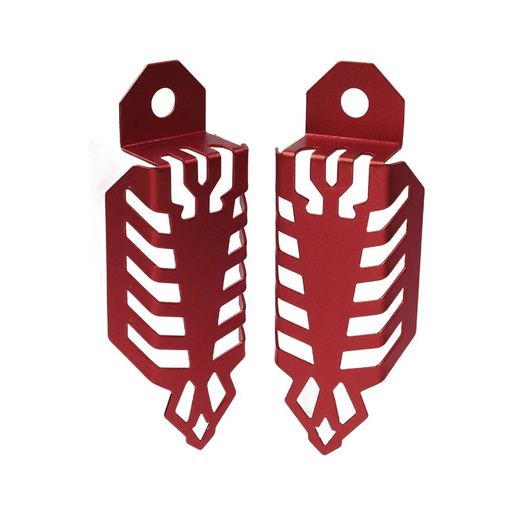 Universal Fork Dust Shock Absorber Spring Covers for Motorcycle ATV Red