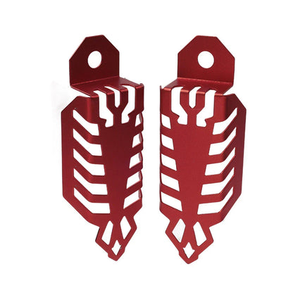 Universal Fork Dust Shock Absorber Spring Covers for Motorcycle ATV Red