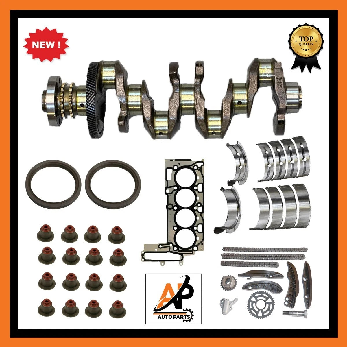 Engine Rebuild Kit with Crankshaft for BMW 1 2 5 X1 X3 X5 2.0 N47 Diesel (2010–2016)