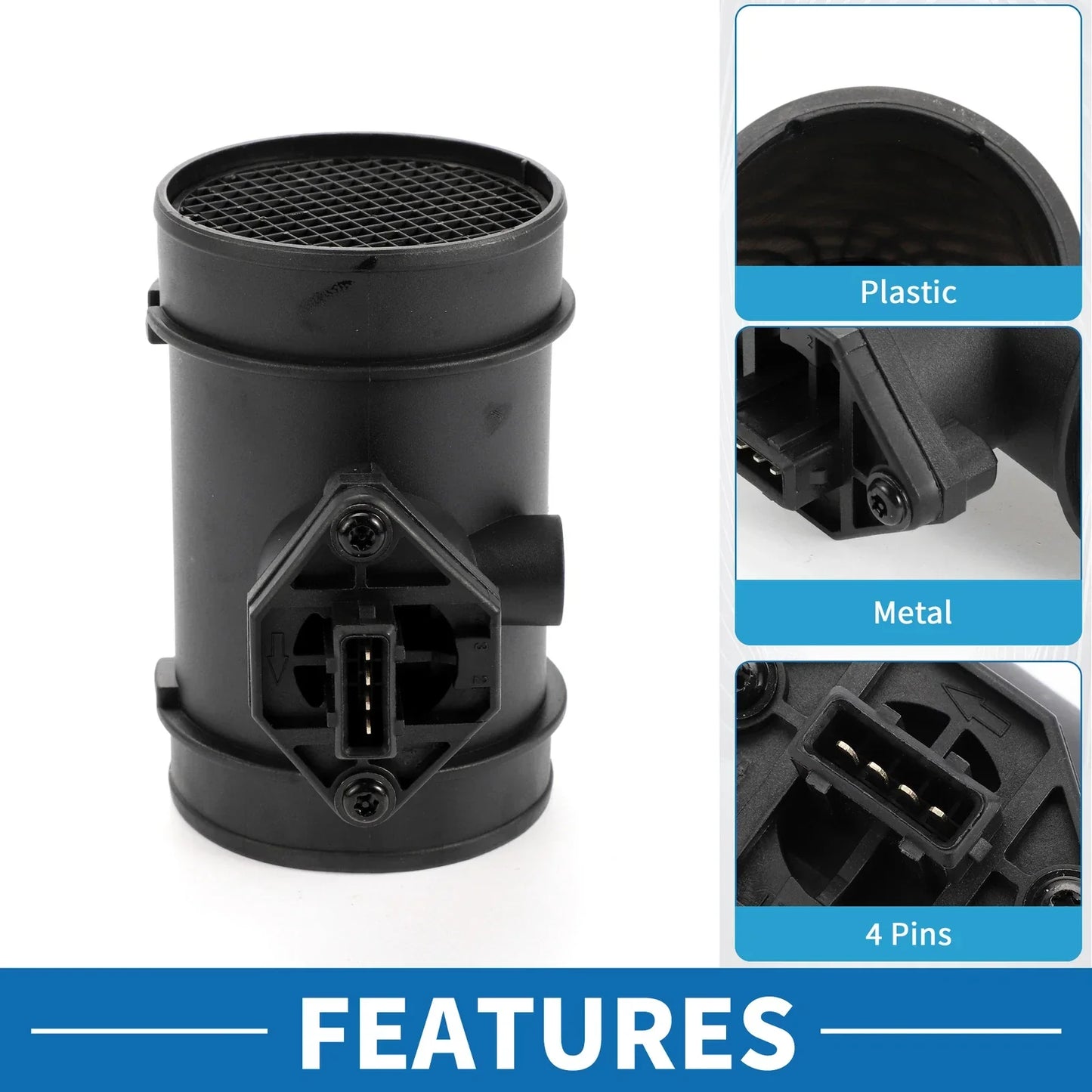 MAF Mass Air Flow Sensor Assembly for Dodge Chrysler (No. 4612698)