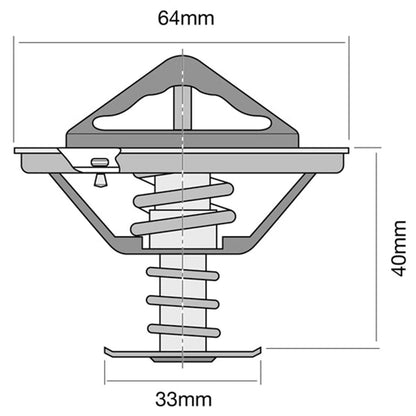 Tridon Thermostat for Landcruiser VDJ76R 4.5L 1VD-FTV Diesel Engine 2007~2019