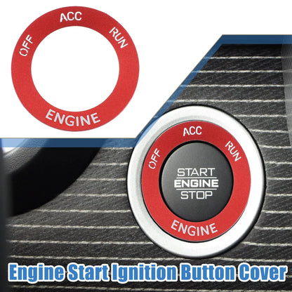 Engine Start Button Sticker for Dodge Challenger 2015-2024 Aluminum Red