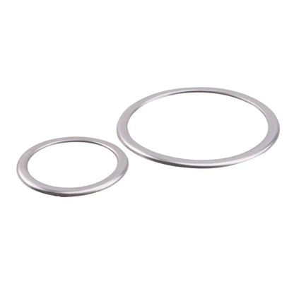 Silver Inner Door Speaker Ring Cover Trim Kit for BMW X6 E71 (2008-2014)