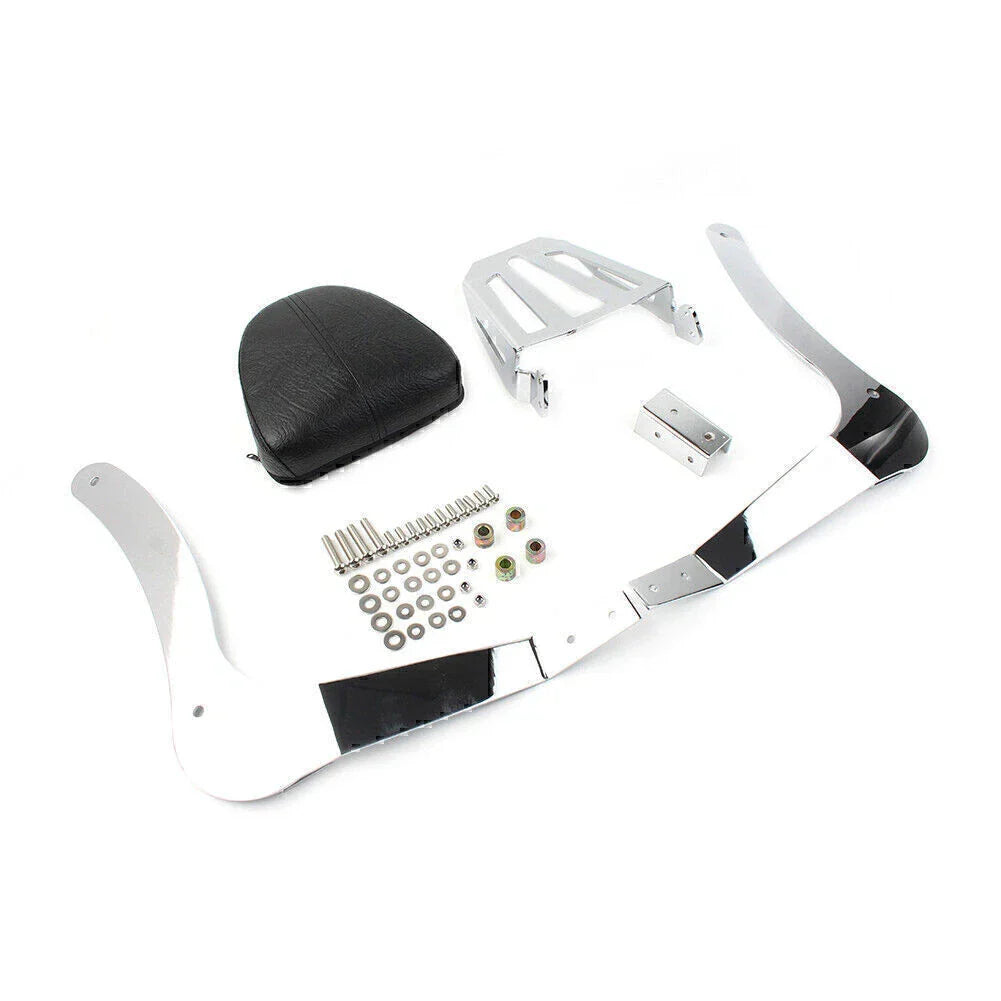 Sissy Bar Passenger Backrest Pad + Mounting Spools for Indian Scout (2019-2020)