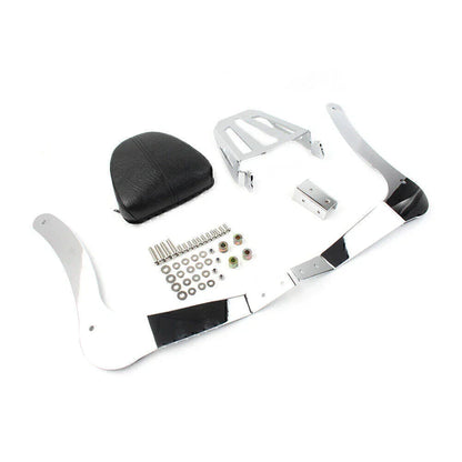 Sissy Bar Passenger Backrest Pad + Mounting Spools for Indian Scout (2019-2020)