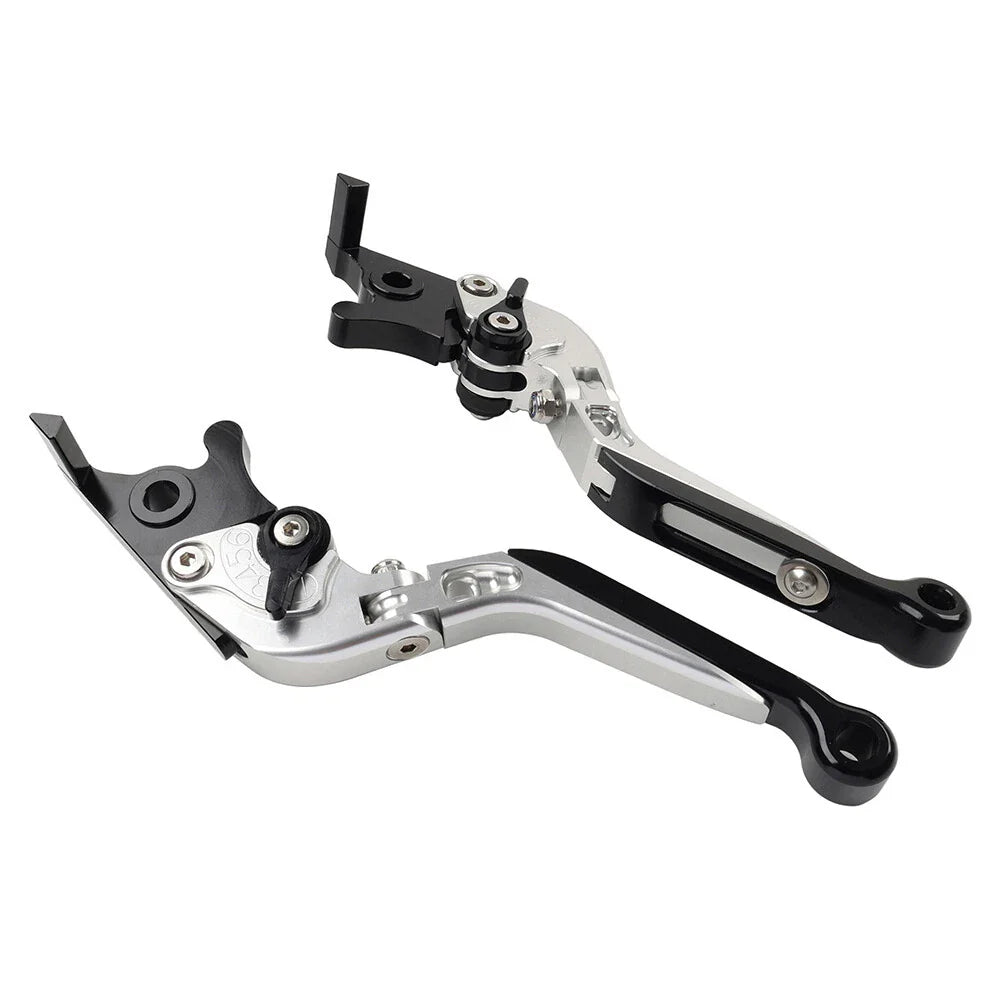 Silver Extendable Brake Clutch Levers for Suzuki GSXR600 GSXR750 GSXR1000 (06-10)