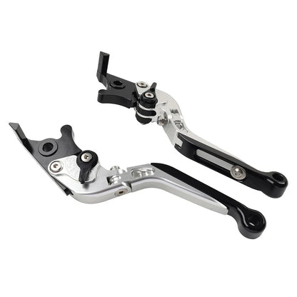 Silver Extendable Brake Clutch Levers for Suzuki GSXR600 GSXR750 GSXR1000 (06-10)