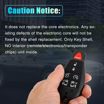 Keyless Entry Remote Key Shell Cover for Dodge Chrysler (No Chip)
