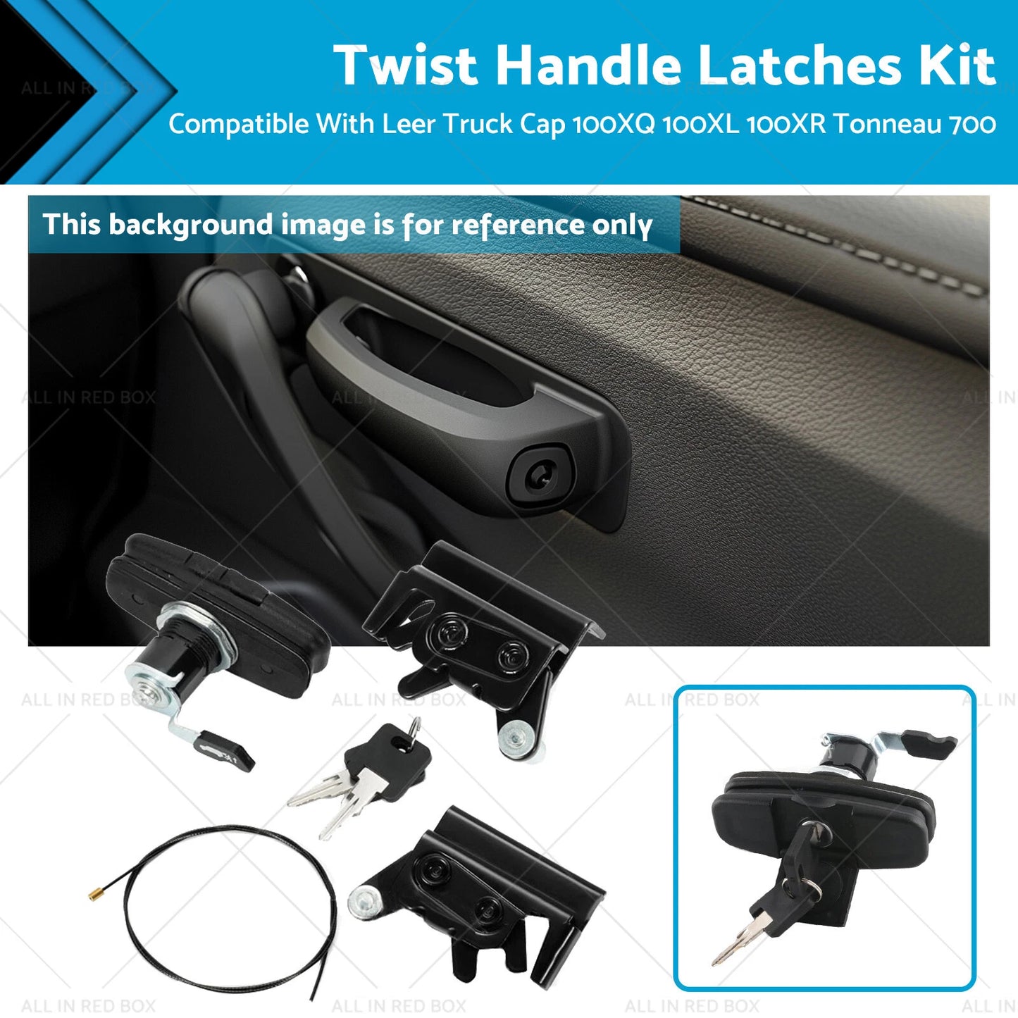 Twist Handle Latches Kit for Leer Truck Cap 100XQ 100XL 100XR