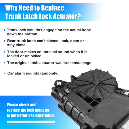 Rear Tailgate Trunk Latch Lock Actuator for BMW 740i (2011 - 2015)