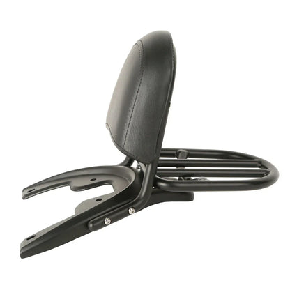 Black Backrest Sissy Bar w/ Rack for Harley V-Rod VRSCA (2002-2006)