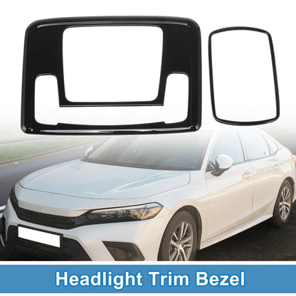 Car Front Row/Back Row Headlight Trim Bezel for Honda Civic (2023-2024)
