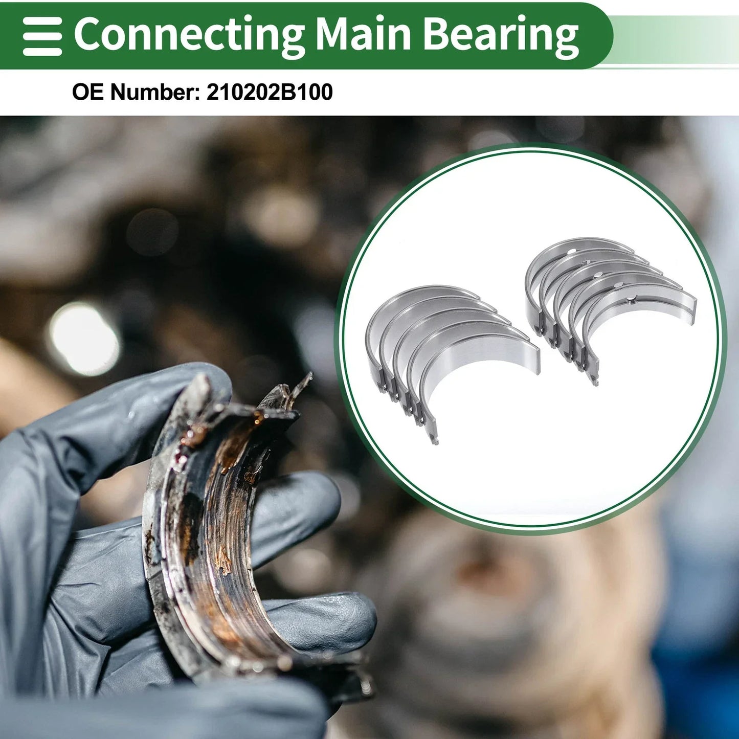 Main Bearing Set for Hyundai Accent (2010-2016)