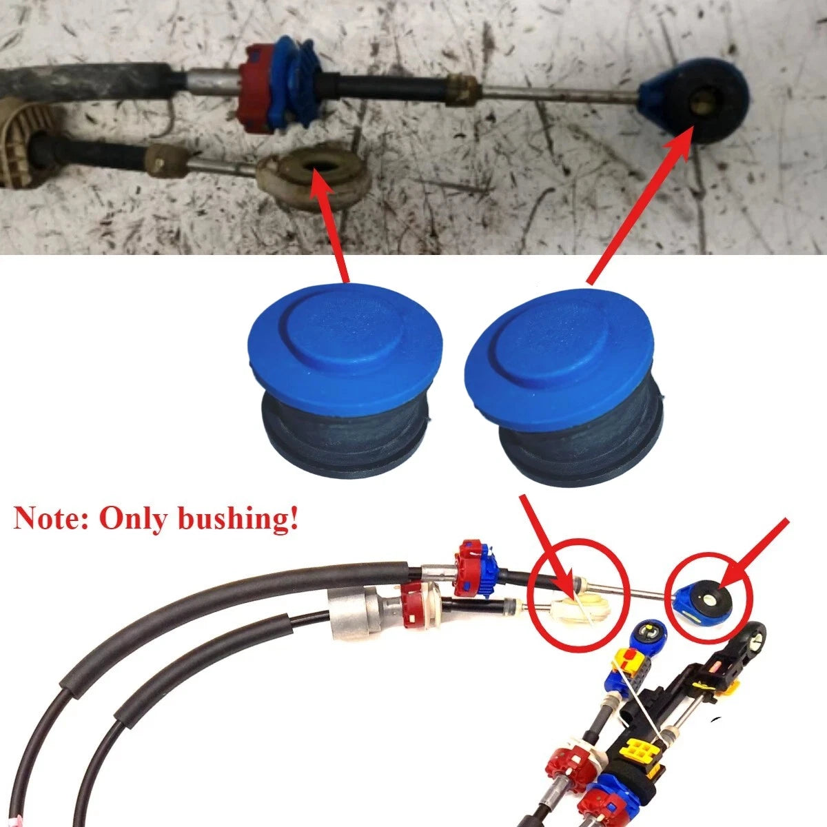 Gear Shift Cable Linkage Bushing Replacement for Toyota Land Cruiser Prado (2002–2009)