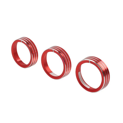 Red Center Console AC Switch Control Knob Ring for Kia Cerato K3 Forte (2017-2018)