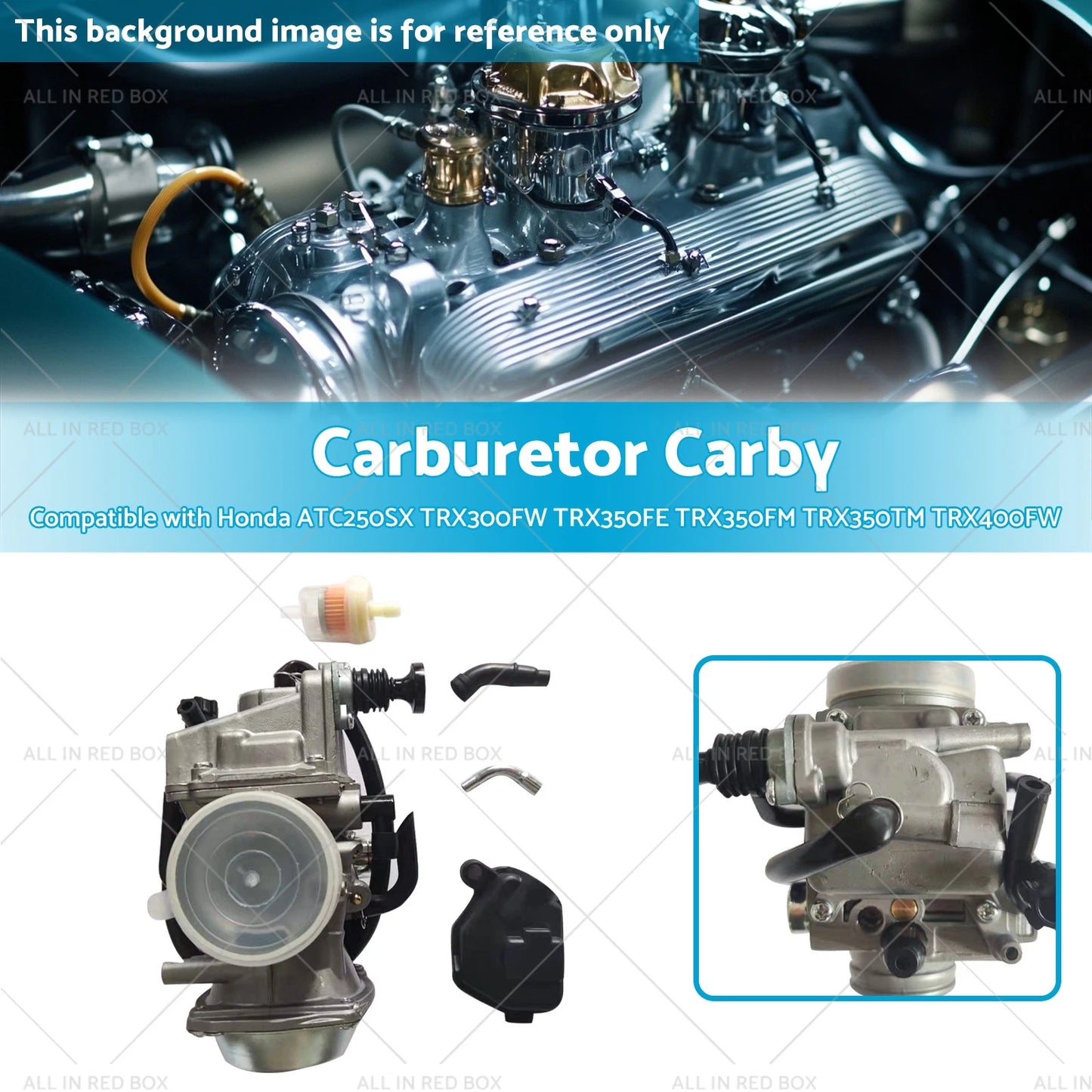Carburetor for Honda ATC250SX TRX300FW TRX350FE TRX350FM TRX350TM TRX400FW (1985-2006)
