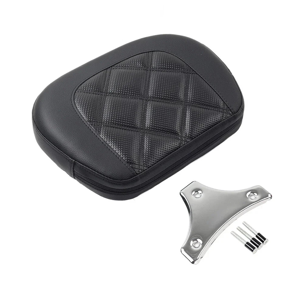 Black Stitching Sissy Bar Backrest Pad for Harley Street Glide (2014-2023)