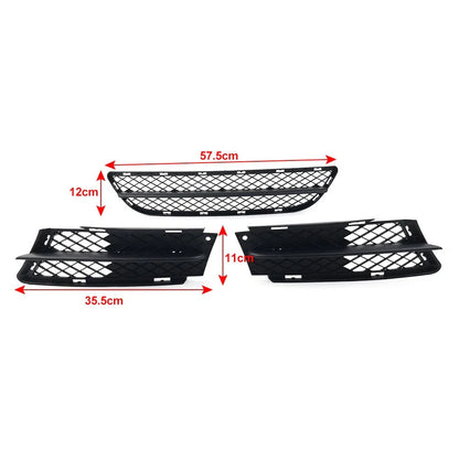 Front Lower Bumper Grilles Cover Set for BMW 3 Series E90 E91 (2006-2008)
