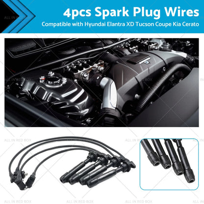 Spark Plug Wire Ignition Leads for Hyundai Elantra Tucson Coupe (2011-2023)